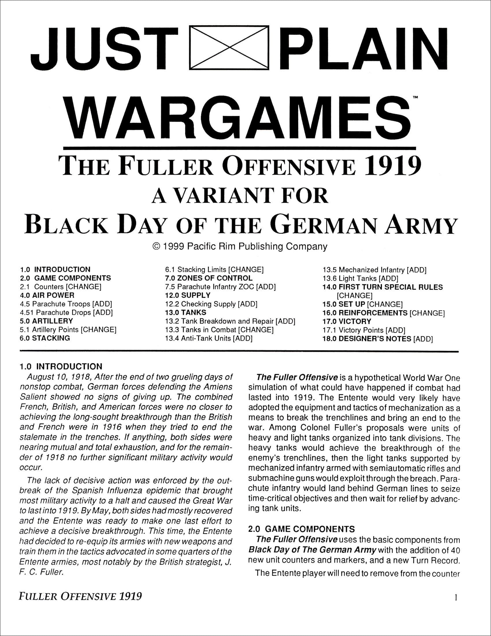 Fuller Offensive 1919