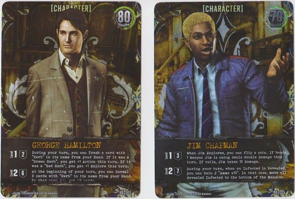 Resident Evil Deck Building Game: George Hamilton & Jim Chapman Promo