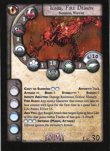 Anima Tactics: Ignis, Fire Demon