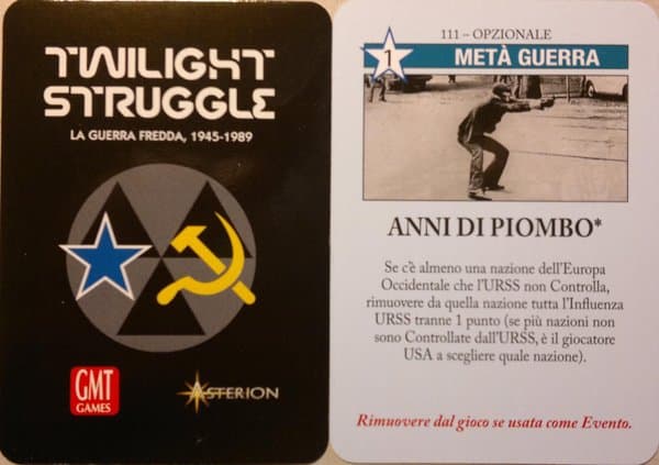 Twilight Struggle: Anni di Piombo Promo Card