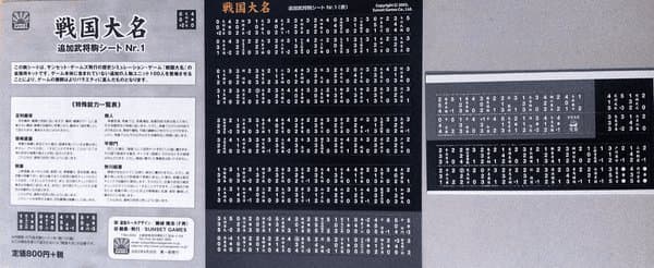 Feudal Lord extension leader counter sheet Nr.1