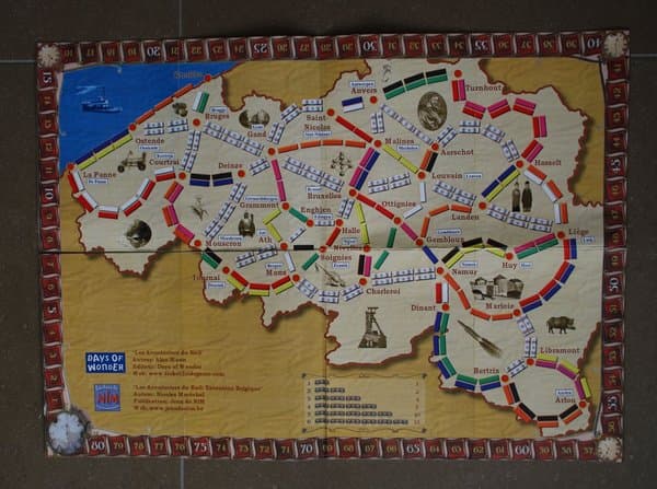 Les Aventuriers du Rail: en Belgique (fan expansion to Ticket to Ride)
