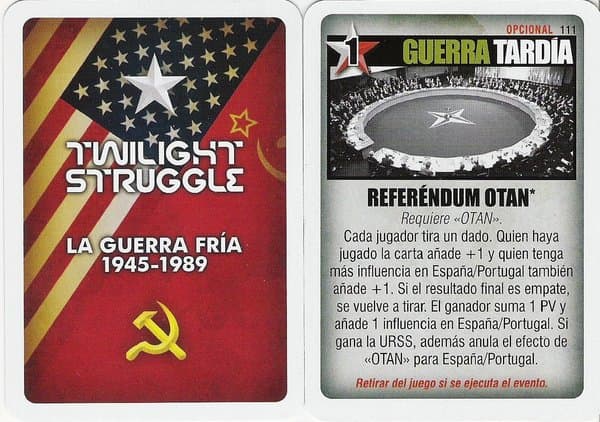 Twilight Struggle: Referendum NATO Promo Card