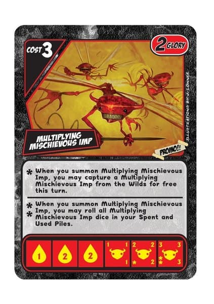 Quarriors! Quarmageddon: Multiplying Mischievous Imp Promo Card