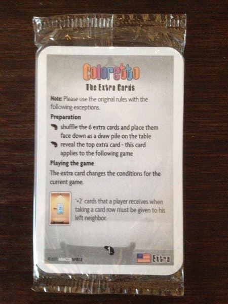 Coloretto: The Extra Cards