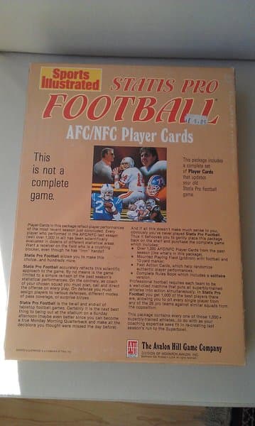 Statis Pro Football AFC/NFC Player Cards