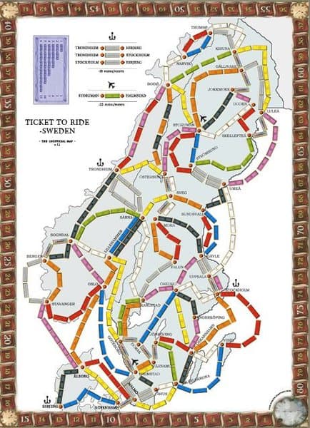 Sweden (fan expansion for Ticket to Ride)