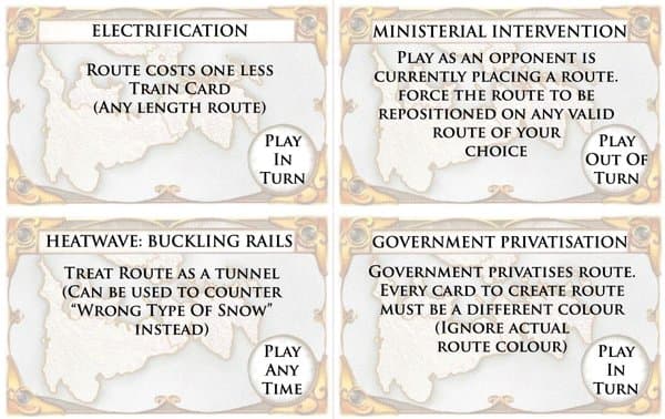 UK Cynical Edition (fan expansion for Ticket to Ride)