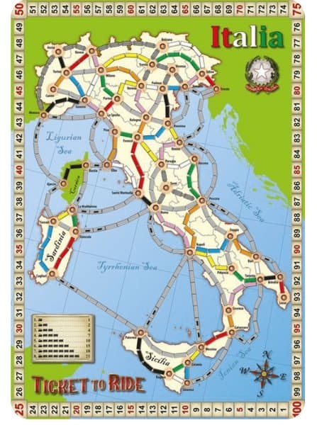 Italy (fan expansion for Ticket to Ride)