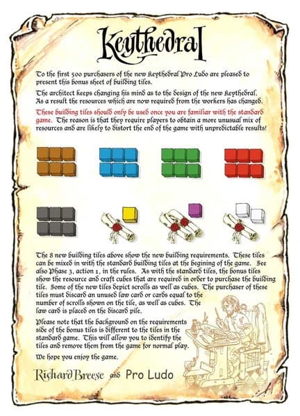 Keythedral: Expansion