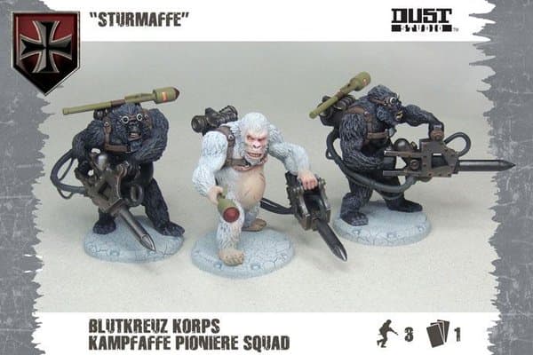 Dust Tactics: Blutkreuz Pioniere Squad – "Sturmaffe"