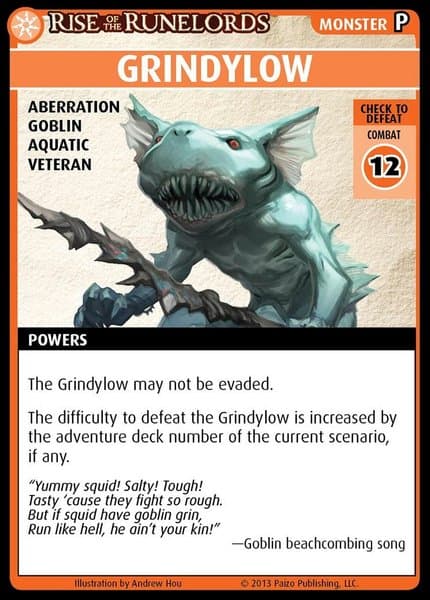 Pathfinder Adventure Card Game: Rise of the Runelords – "Grindylow" Promo Card