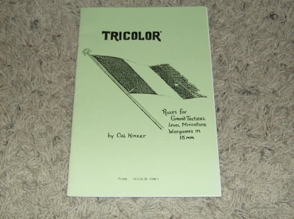 Tricolor: Rules for Grand Tactical Level Miniature Wargames in 15mm