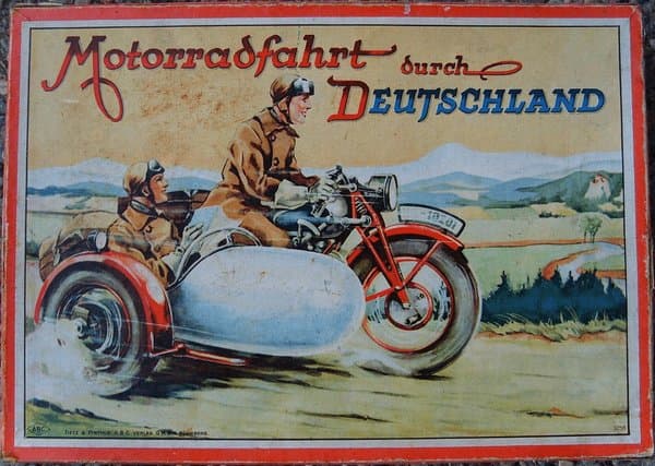 Motorradfahrt durch Deutschland
