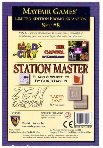 Mayfair Games' Limited Edition Promo Expansion Set #8