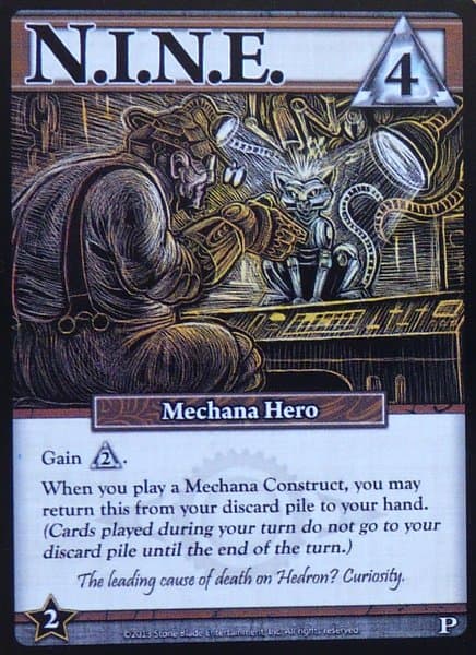 Ascension: Chronicle of the Godslayer – N.I.N.E. Promo Card