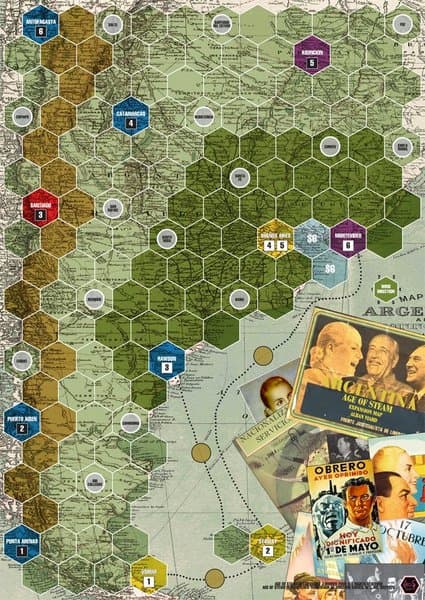 Age of Steam Expansion: Argentina / The French Riviera
