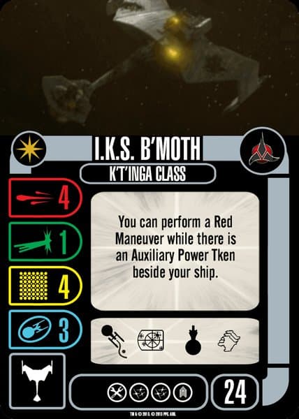 Star Trek: Attack Wing – Klingon: I.K.S. B'Moth – Collective OP Blind Booster Pack