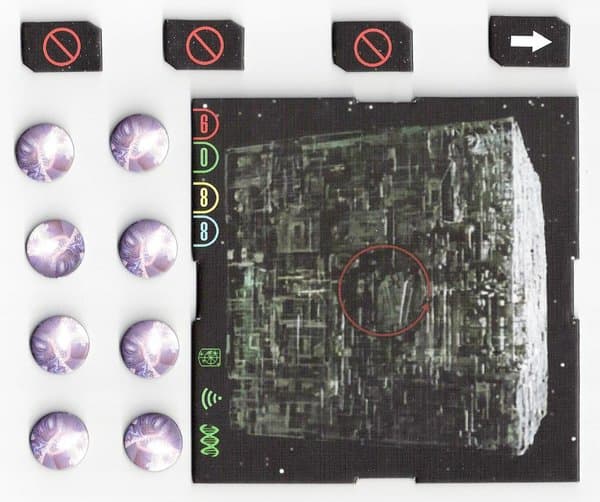 Star Trek: Attack Wing – The Collective Month 1 Organized Play Borg Cube and tokens