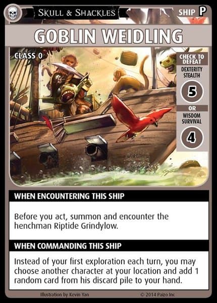 Pathfinder Adventure Card Game: Skull & Shackles – "Goblin Weidling" Promo Card