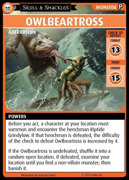 Pathfinder Adventure Card Game: Skull & Shackles – "Owlbeartross" Promo Card