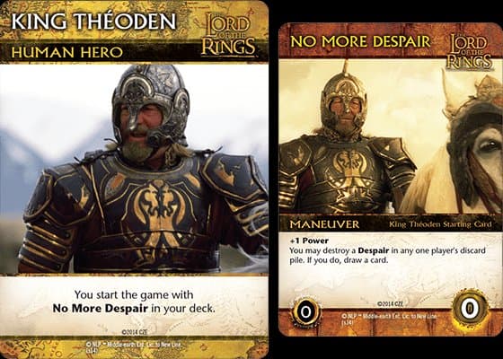 The Lord of the Rings: The Return of the King Deck-Building Game – King Théoden Promo Cards