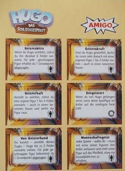 Hugo das Schlossgespenst: Gruselplättchen