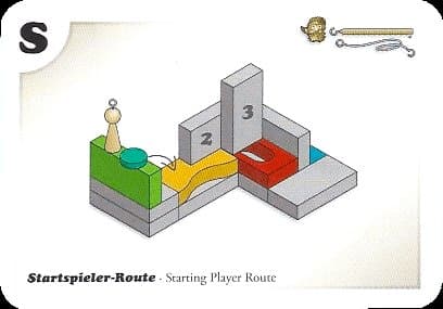 Blocky Mountains: Starting Player Route Card