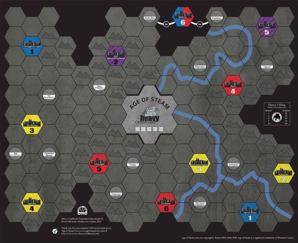 Age of Steam Expansion: Heavy Cardboard
