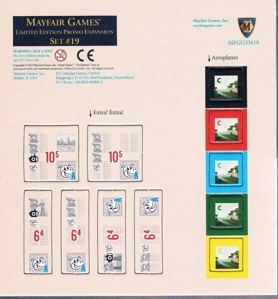Mayfair Games' Limited Edition Promo Expansion Set #19