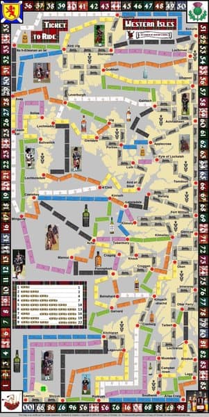 Western Isles (fan expansion for Ticket to Ride)