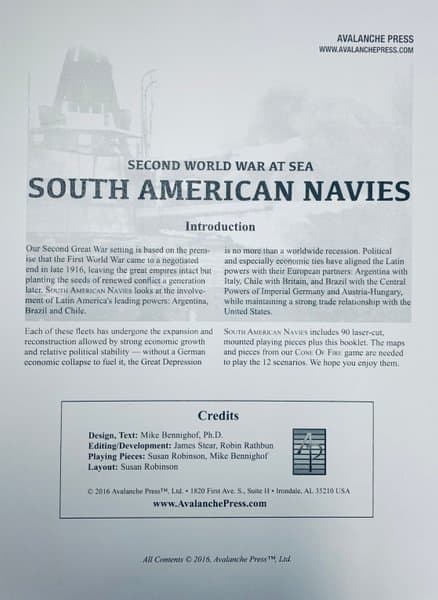 Second World War at Sea: South American Navies