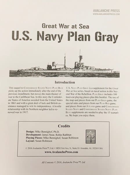 Great War at Sea: U.S. Navy Plan Gray