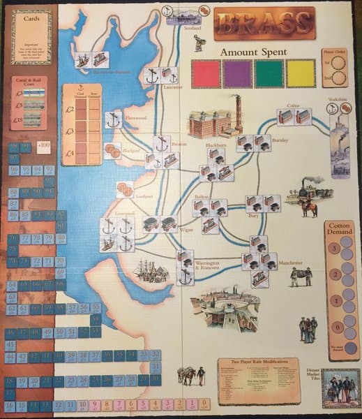 Brass: 2-player board