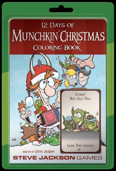 12 Days of Munchkin Christmas Coloring Book