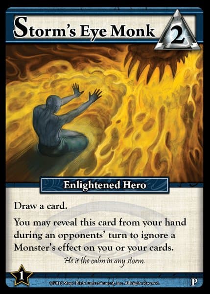 Ascension: Storm's Eye Monk Promo Card