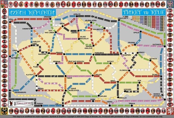 Czech Republic (fan expansion for Ticket to Ride)