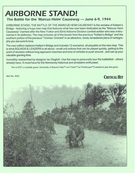 Airborne Stand!: The Battle for the Marcus Heim Causeway