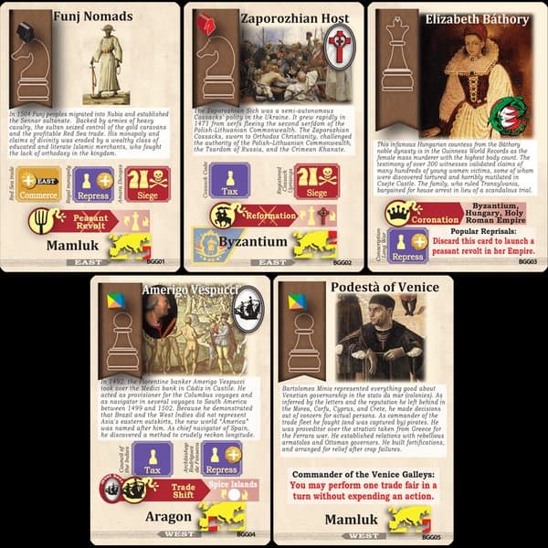 Pax Renaissance: BGG Promo Pack