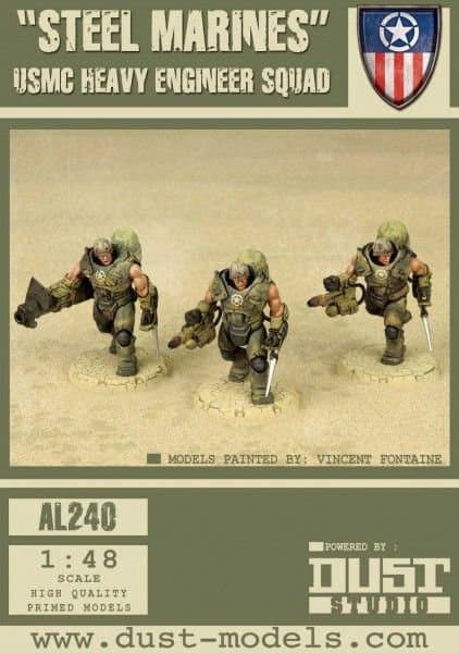 Dust Tactics: USMC Heavy Engineer Squad – "Steel Marines"