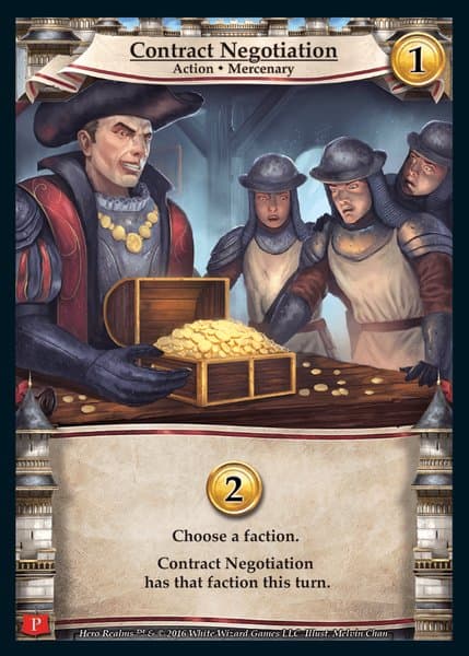 Hero Realms: Contract Negotiation Promo Card
