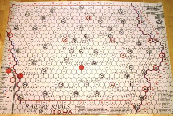 Railway Rivals Map IO: Iowa