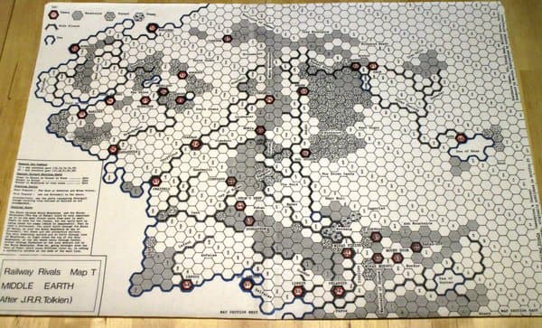 Railway Rivals Map T: Middle Earth