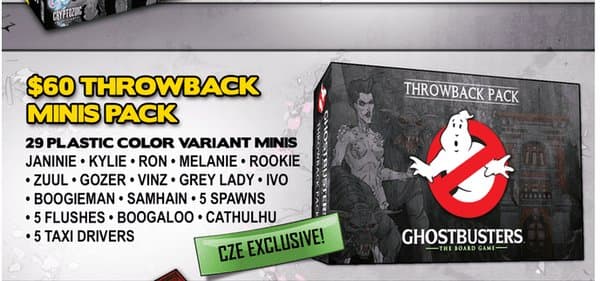 Ghostbusters: The Board Game – Throwback Minis Pack