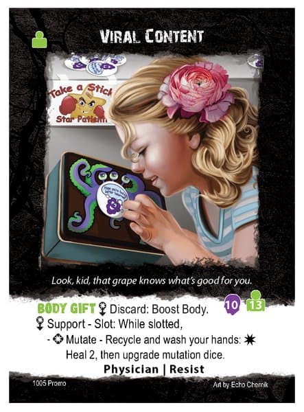Apocrypha Adventure Card Game: Viral Content Promo Card