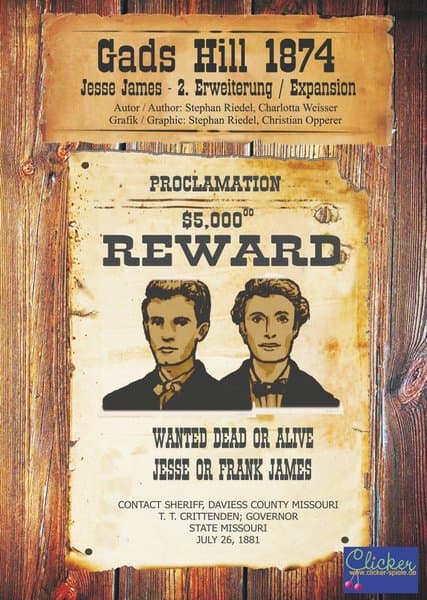 Gads Hill 1874: 2. Expansion – Jesse James