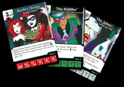 DC Comics Dice Masters: Batman the Animated Series Villains Promo Cards