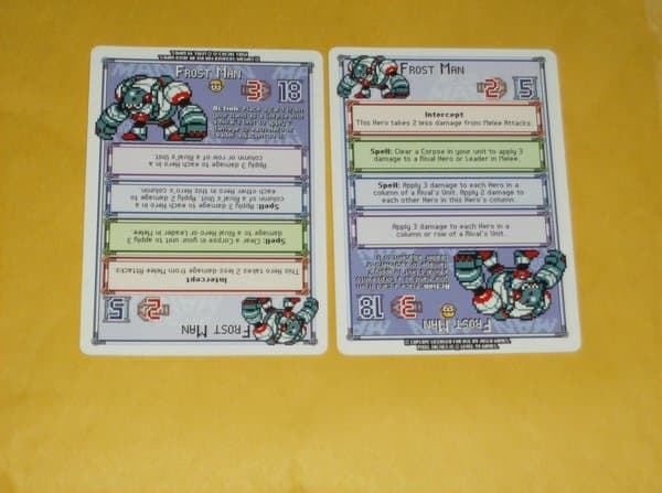 Mega Man Pixel Tactics: Frost Man Promo Cards