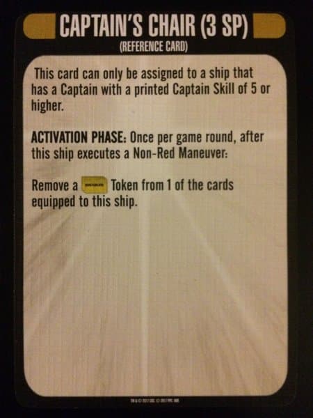 Star Trek: Attack Wing – Captain's Chair Resource
