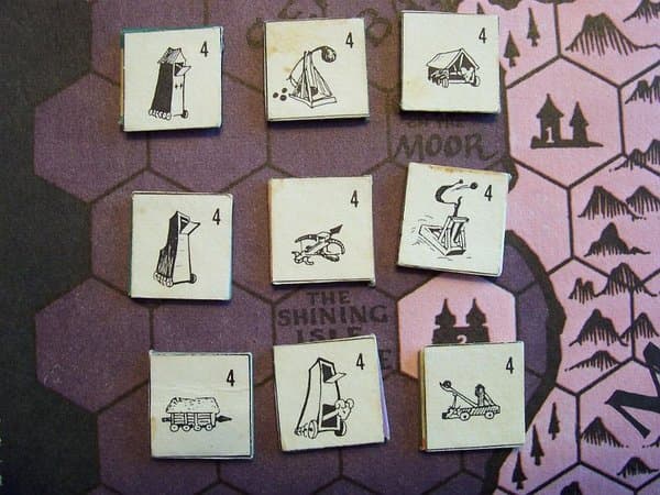 Divine Right: Ambassador Personality Cards and Siege Train Counters